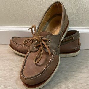 Men's Sperry Top Sider Gold Cup Authentic Original Leather Boat Shoes - Size 8